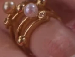 Majorica Anillo Cercle Dorado| Anillos Dorados