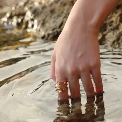 Majorica Anillo Cercle Dorado| Anillos Dorados