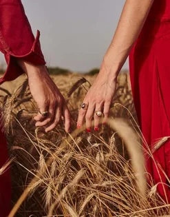 Majorica Anillo Sello Zale Con Perla Media Bola Blanca| Anillos Grandes