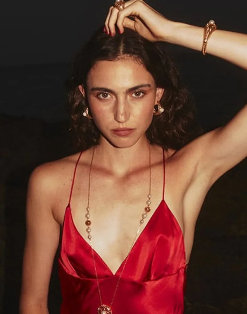 Majorica Brazalete Rigido Etna Calado Grande Dorado| Brazaletes Rígidos