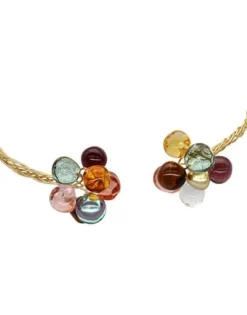 Majorica Choker Ajustable Corfu Con Perlas Y Cristal De Murano| Gargantillas De Perlas