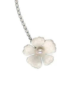 Majorica Choker Novia Santorini Bianco De Plata Ajustable Con Flores Nacaradas| Gargantillas De Perlas