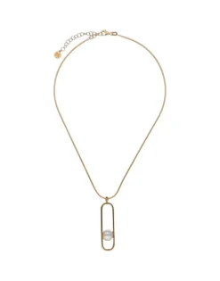 Majorica Colgante Atenea Con Cadena Y Perla Redonda| Colgantes Con Cadena