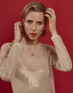 Majorica Colgante Con Cadena Clavelina Con Perla Redonda Blanca| Colgantes Con Cadena