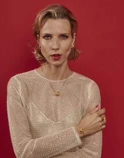 Majorica Colgante Con Cadena Clavelina Con Perla Redonda Blanca| Colgantes Con Cadena