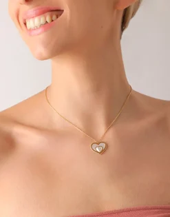 Majorica Colgante Corazon Valentina| Colgantes Con Cadena