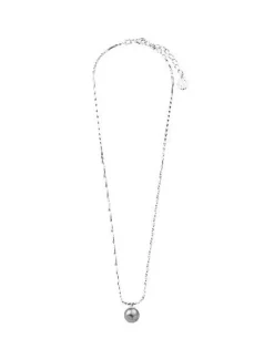 Majorica Colgante Nuada 10Mm Plata Con Perla Gris| Colgantes Con Cadena