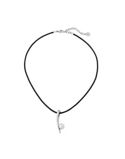 Majorica Colgante Silfide Acero| Collares De Cuero