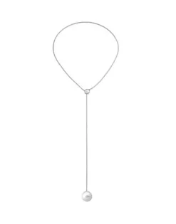 Majorica Collar Aura Ajustable De Acero| Cadenas Con Perlas