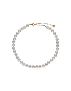 Majorica Collar Ballet Dorado Con Perlas 8Mm| Collares De Perlas Largos