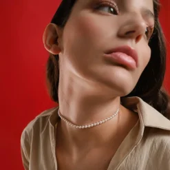 Majorica Collar Ballet Plata Con Perlas 4Mm| Collares De Perlas Largos