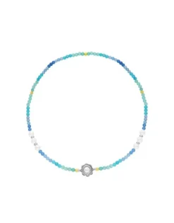 Majorica Collar Color Pop Sea Con Piedras Degrade Y Perlas Blancas| Collares Con Piedras