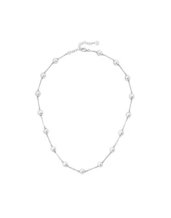 Majorica Collar Corto Ilusion Plata| Cadenas Con Perlas
