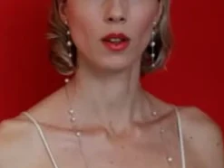 Majorica Collar Dangle Encadenado Con Perlas Redondas 90Cm| Collares De Perlas Largos