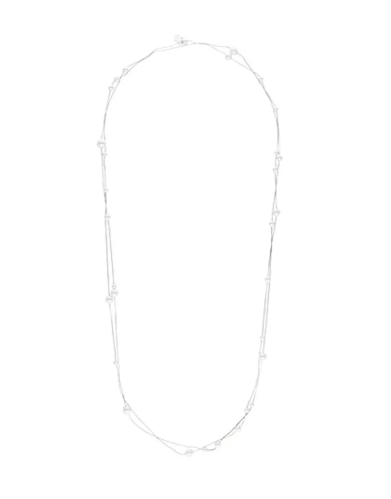 Majorica Collar Dangle Encadenado Con Perlas Redondas 160Cm| Collares De Perlas Largos