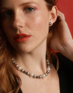 Majorica Collar De Perlas Multicolor Estela 36Cm| Collares De Perlas Largos