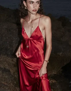 Majorica Collar Etna Encadenado En Plata Dorada| Colgantes Con Cadena