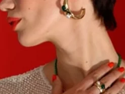 Majorica Collar Feme Cuero Con Perla Blanca Y Agata Verde| Collares De Cuero