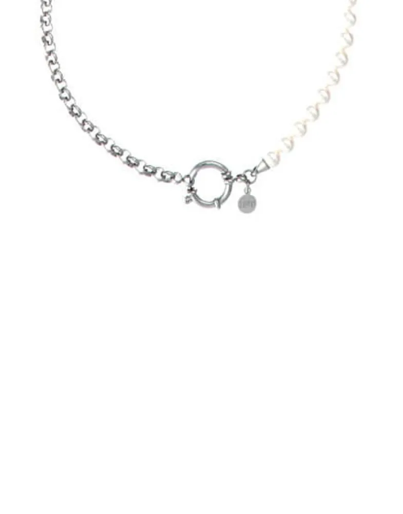 Majorica Collar Ibiza Combinado Perlas Y Acero 70Cm| Collares De Perlas Largos