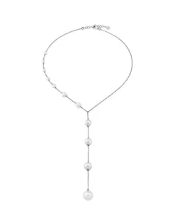 Majorica Collar Ilusion Encadenado| Cadenas Con Perlas