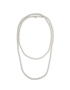 Majorica Collar Jour Perlas Blancas 8Mm 150Cm| Collares De Perlas Largos