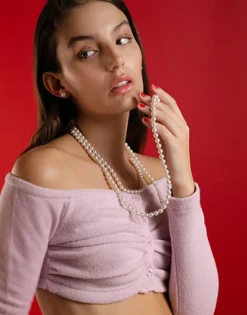 Majorica Collar Jour Perlas Blancas 8Mm 150Cm| Collares De Perlas Largos