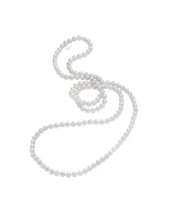 Majorica Collar Jour Perlas Blancas 10Mm 120Cm| Collares De Perlas Largos