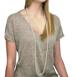 Majorica Collar Jour Perlas Blancas 10Mm 120Cm| Collares De Perlas Largos