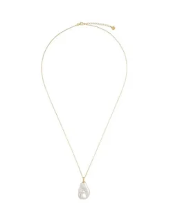 Majorica Collar Keila Con Perla Salvaje| Colgantes Con Cadena