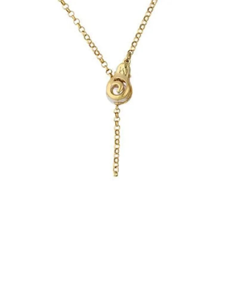 Majorica Collar Largo Roxana Perla En Flor| Cadenas Con Perlas