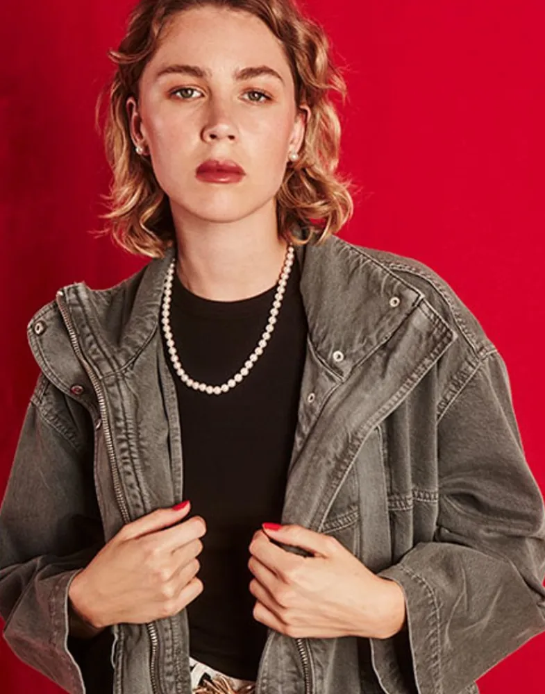 Majorica Collar Lyra Dorado 10Mm 50Cm| Collares De Perlas Largos