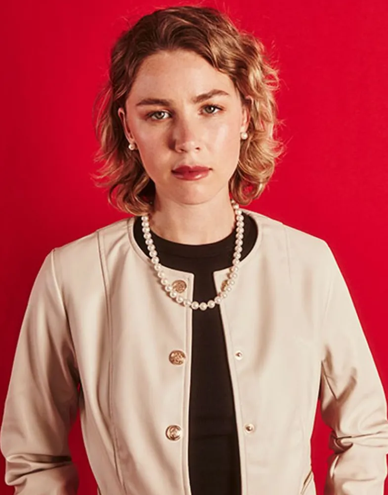 Majorica Collar Lyra Dorado 10Mm 50Cm| Collares De Perlas Largos