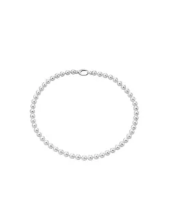 Majorica Collar Lyra Plata 7Mm 50Cm| Collares De Perlas Largos