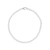 Majorica Collar Lyra Plata Perlas Blancas 6Mm 40Cm| Collares De Perlas Largos