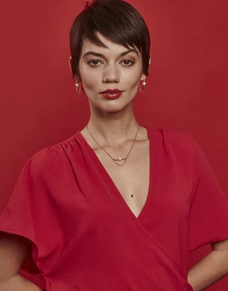 Majorica Collar Minimalista Lagom En Acero Dorado Y Perla| Colgantes Con Cadena