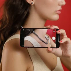 Majorica Collar Plata Lyra Perlas Grises 6Mm 45Cm| Collares De Perlas Largos