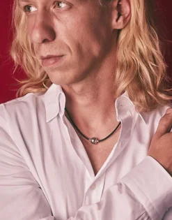 Majorica Collar Zindis Cuero 50Cm| Colgante Multiusos