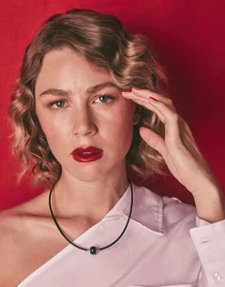 Majorica Collar Zindis Cuero 50Cm| Colgante Multiusos