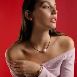 Majorica Collar Zindis Cuero 45Cm| Colgante Multiusos