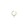Majorica Pendiente Earcuff Kea Dorado Con Perla Redonda Central| Pendientes Ear Cuff