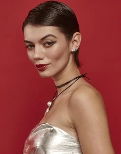 Majorica Pendientes Acero Le Palm Pequeños Con Perla| Pendientes Cortos