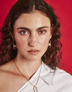 Majorica Pendientes Atenea Largos Con Perla Redonda| Pendientes De Perlas Largos