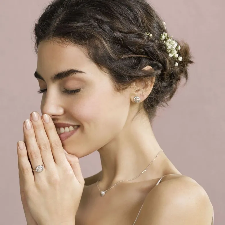 Majorica Pendientes Cometa| Pendientes Cortos