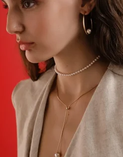 Majorica Pendientes De Aro Alba En Plata Dorada| Pendientes De Aro Con Perlas