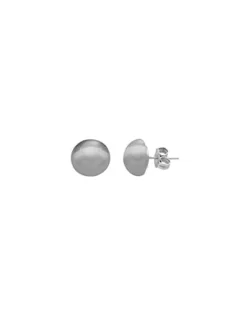 Majorica Pendientes De Perla Gris Mabe 12 Mm En Plata| Pendientes Cortos