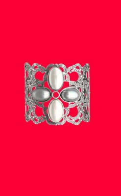 Majorica Pendientes De Perlas Peregrina Con Filigrana En Flor| Pendientes De Perlas Largos