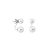 Majorica Pendientes Jour Plata Con Perlas Blancas 8 Y 10Mm| Pendientes Cortos