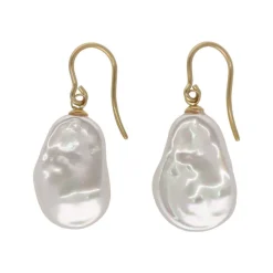 Majorica Pendientes Keila Con Perla Salvaje| Pendientes De Perlas Largos