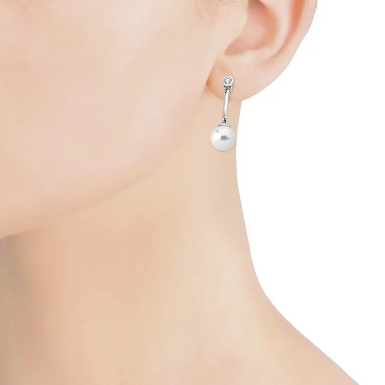 Majorica Pendientes Meissa| Pendientes De Perlas Largos