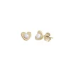 Majorica Pendientes Nina Pure Love Dorados| Pendientes Cortos
